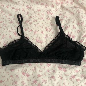 Hollister Gilly Hicks Bralette Black Size M NWOT